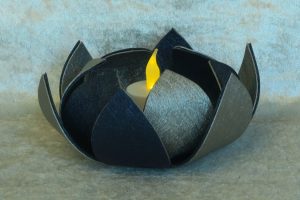 photophore-fleur-lotus-bleu-argent